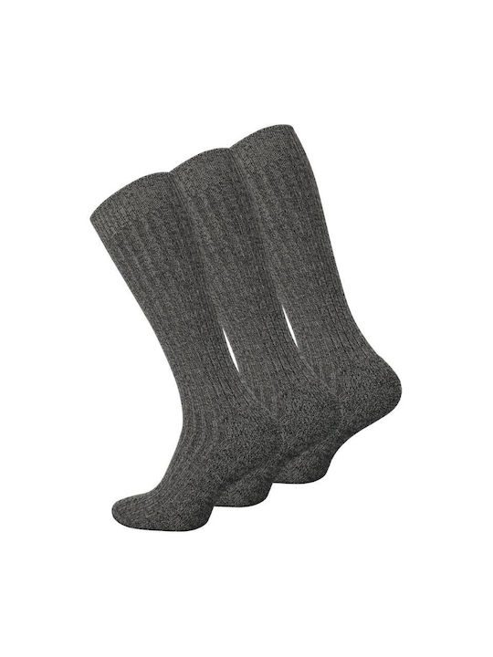 Norweger Νο Ανδρικές Κάλτσες Γκρι Ανθρακί 3Pack