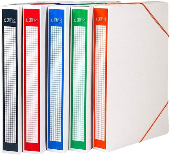 IONIA Box Paper File Box with Rubber Band 35x4x27cm