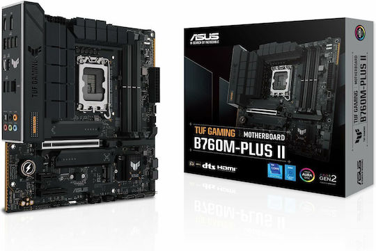 Asus TUF Gaming B760M-PLUS II Motherboard Micro ATX με Intel 1700 Socket 90MB1HD0-M0EAY0