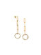 Senza Earrings made of Steel Gold Plated