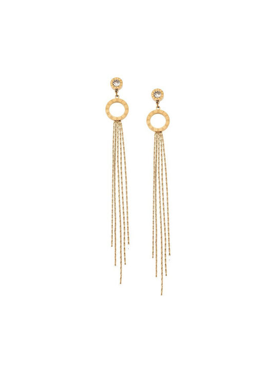 Senza Earrings made of Steel Gold Plated