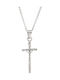 Senza Damen Kreuz mit dem Gekreuzigten aus Vergoldetem Silber mit Kette