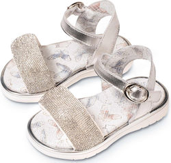 Babywalker Silver Baptism Leather Sandals