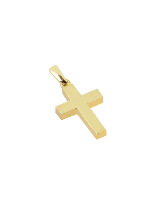 Herren Gold Kreuz 14K