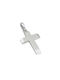 Men's White Gold Cross 14K