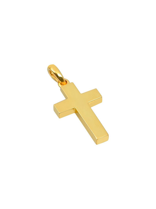 Herren Gold Kreuz 14K