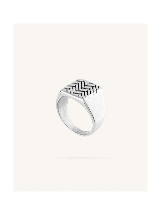 StanStefan Men's Steel Ring