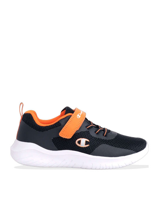 Softy Evolve B Αθλητικά Παιδικά Παπούτσια Running με Σκρατς Μαύρα