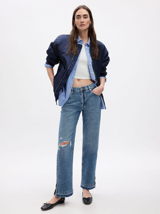 '90s Women's Jean Trousers Mid Rise in Loose Fit