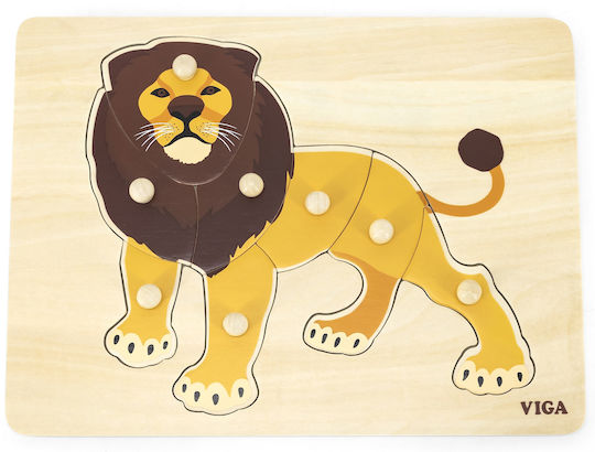 Ξύλινο Παιδικό Puzzle Σφηνώματα 8pcs Viga Toys