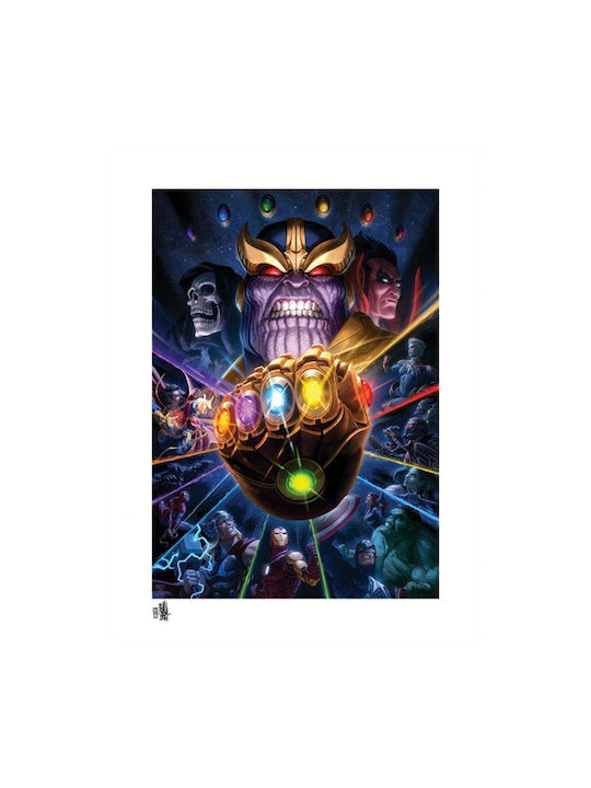 Sideshow Collectibles Poster Marvel Thanos & Infinity Gauntlet 61x46cm