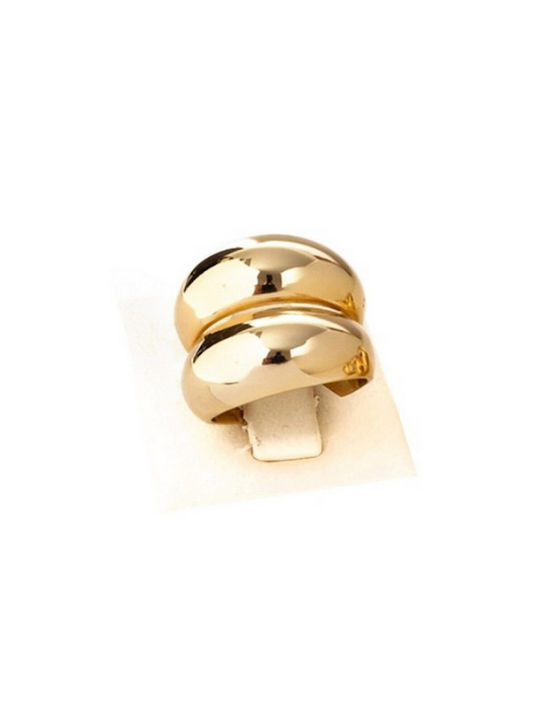 Gold plated double arrow ring