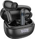 Hoco EQ5 Energy Earbud Bluetooth Handsfree Ακουστικά με Θήκη Φόρτισης Μαύρα