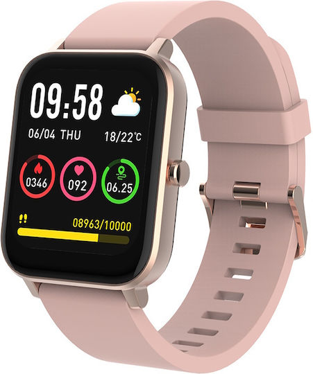 Forever Forevigo 3 SW-320 Smartwatch με Παλμογράφο (Ροζ)
