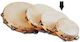 Hfx Brown Wooden Hand Tambourine