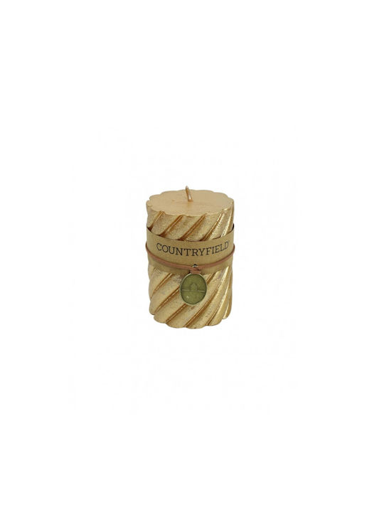 Plastona Decorative Candle Gold 1pcs