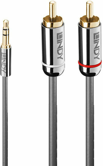 Lindy Audio Cable 3.5mm Male - 2x RCA Male Black S7715219