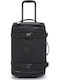 Kipling Βαλίτσα Ταξιδίου Καμπίνας Υφασμάτινη Black με 4 Ρόδες Ύψους 54εκ.