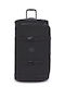 Kipling Μεγάλη Βαλίτσα Ταξιδίου Υφασμάτινη Black με 4 Ρόδες Ύψους 76εκ.