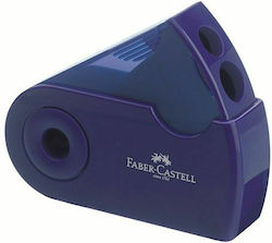 Faber-Castell Sleeve Διπλή Ξύστρα Βαρελάκι Μπλε