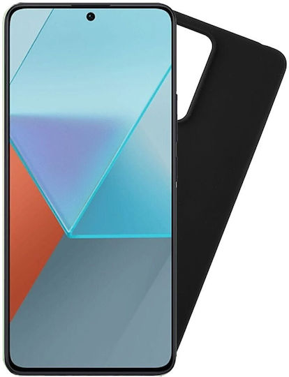 Volte-Tel Back Cover Σιλικόνης με Λουράκι Μαύρο (Redmi Note 13 5G)