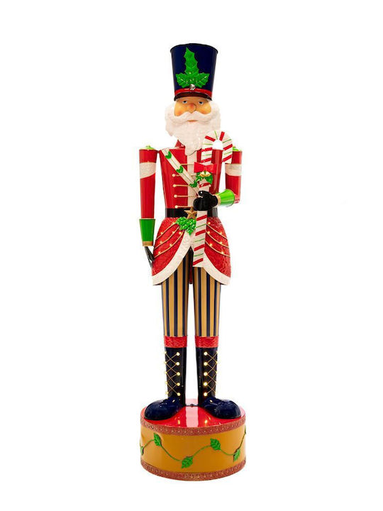 Iliadis Weihnachts-Nussknacker Mehrfarbig aus Metall Höhe 218cm.