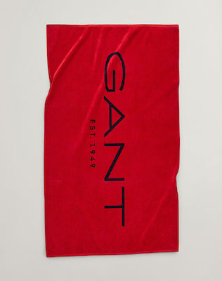 Gant Πετσέτα Θαλάσσης Βαμβακερή Κόκκινη 180x100εκ.