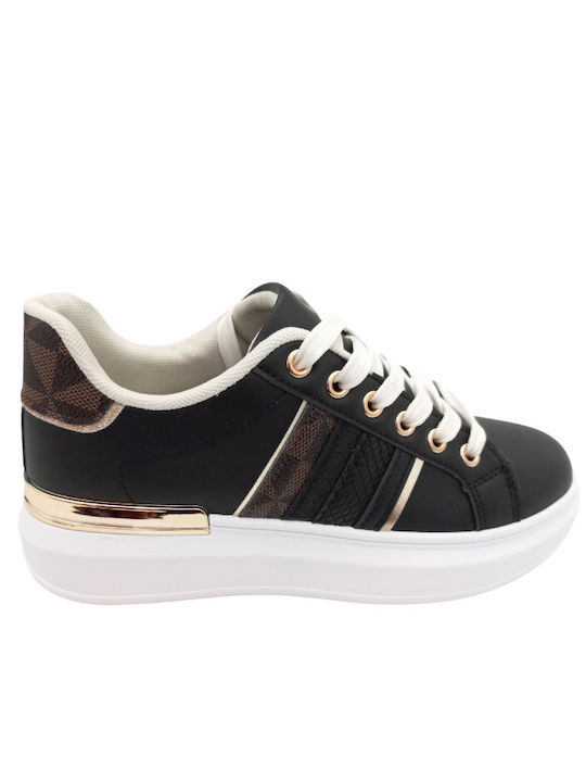 Plato Damen Anatomisch Sneakers Schwarz