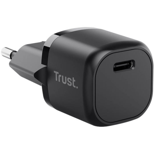 Trust Charger Without Cable with USB-C Port 20W Power Delivery Blacks (Maxo)