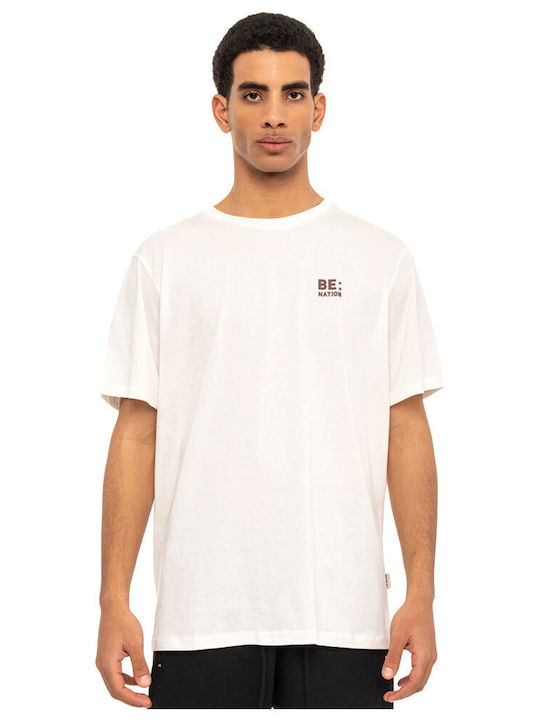 Be:Nation Men's Short Sleeve Blouse Beige