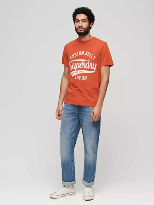 Superdry Bluză cu mânecă scurtă Portocalie