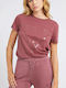 Guess Damen T-shirt Lila