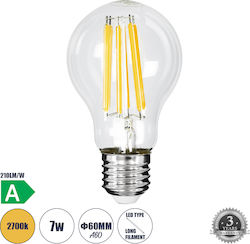 GloboStar LED Lampen für Fassung E27 und Form A60 Warmes Weiß 1470lm 1Stück