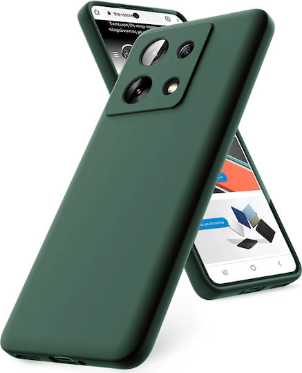 Orso Rubber Silk Back Cover Silicone Green (Redmi Note 13 4G)