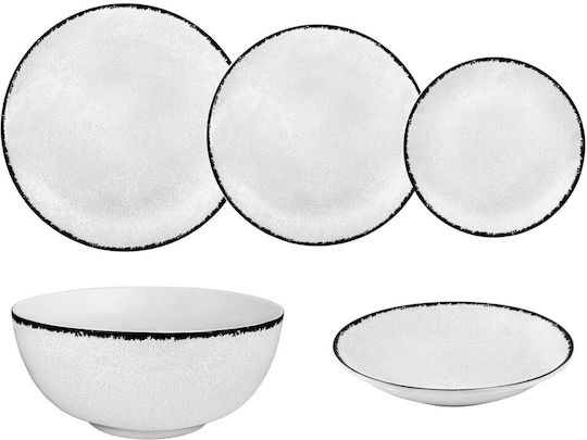 Oriana Ferelli White Porcelain Dinnerware Set 20pcs