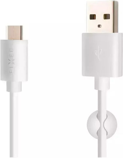 Fixed USB 2.0 Kabel USB-C männlich - USB-A Weiß 1m