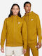 Nike Sportswear Club Men's Sweatshirt Jacket with Hood Bronzine