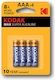 Kodak Alkaline Batteries AAA 1.5V 4pcs