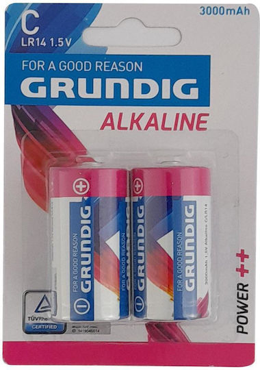 Grundig Αλκαλικές Μπαταρίες C 1.5V 2τμχ