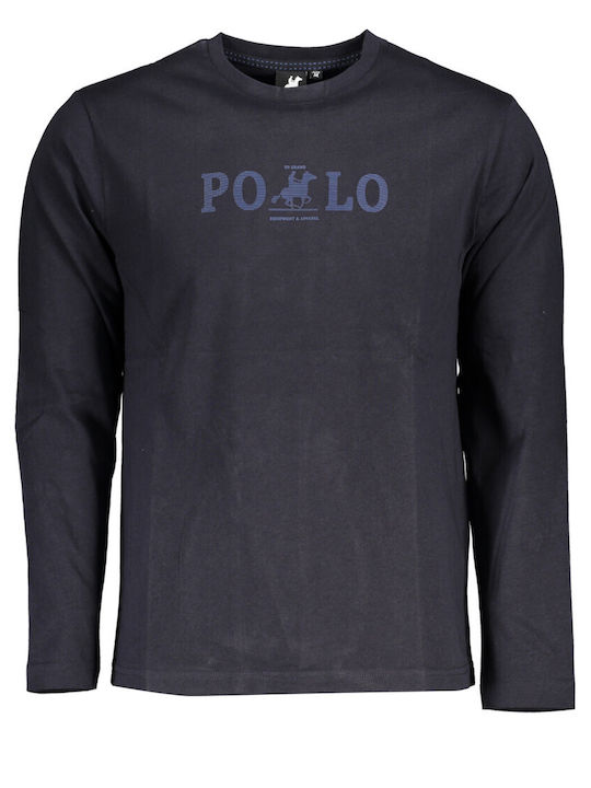 U.S.Grand Polo Club Herren Langarmshirt Navy