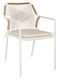 Outdoor Aluminum Chair Trotter White with Cushion 56x60x85cm