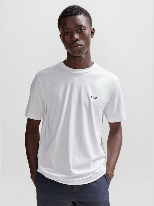 Hugo Boss Ανδρικό T-shirt Κοντομάνικο Άσπρο