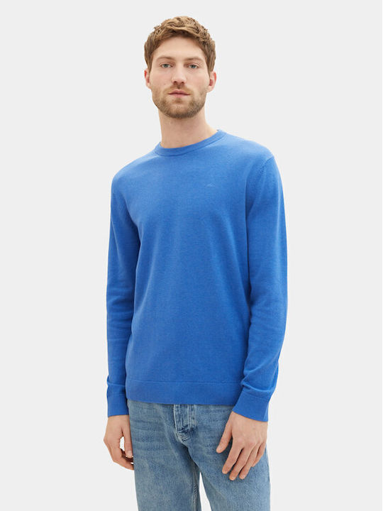 Tom Tailor Herren Langarm-Pullover BLUE