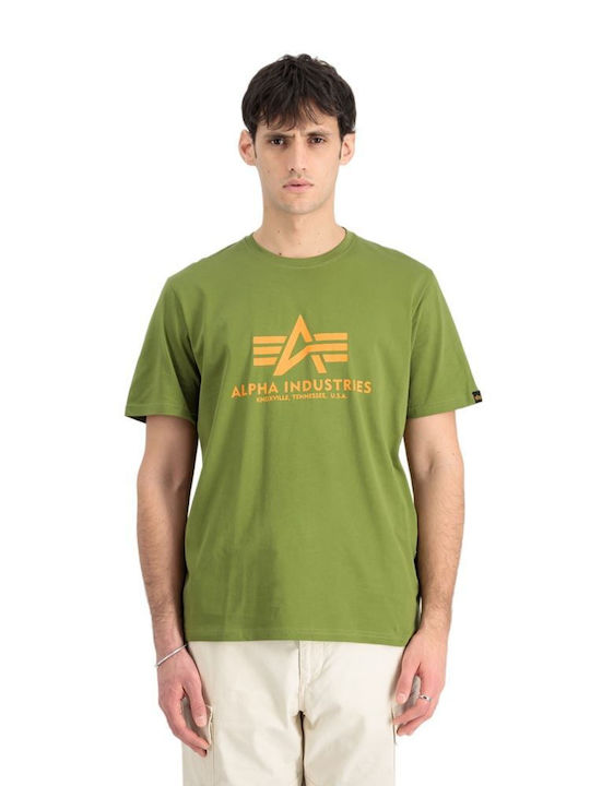 Alpha Industries Men's Short Sleeve Blouse Green