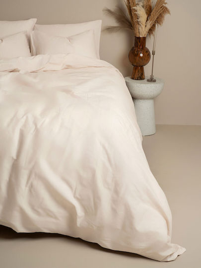 Sunshine Παπλωματοθήκη Βαμβακερή Μονή 170x250 Cotton Feelings 108 Ecru