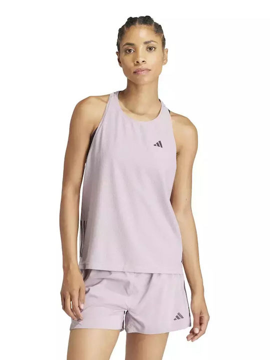 Adidas Own The Run Damen Sportliches Bluse Ärmellos Flieder