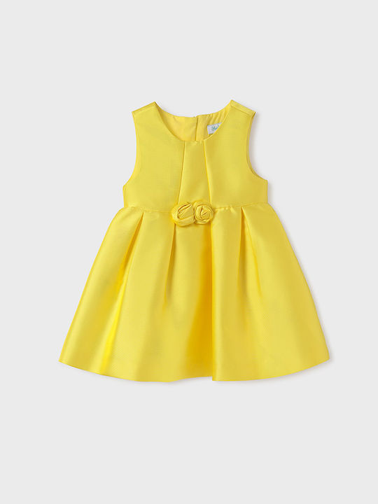 Abel & Lula Mädchenkleid Einfach Κίτρινο