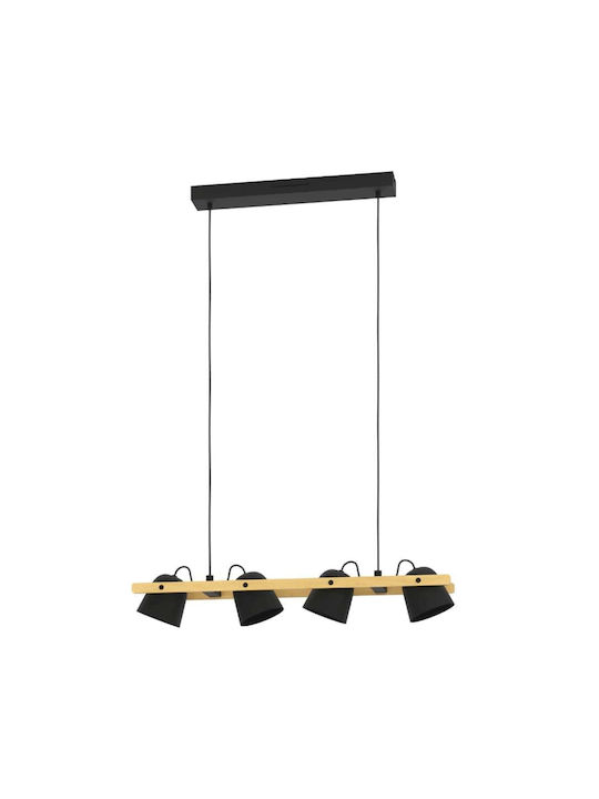 Eglo Pendant Light Beige LED Rail 78x14x110cm