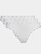 Γυναικεία String 3Pack Λευκό