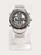 Bistec Herrenuhr Batterie mit Silber Metallarmband